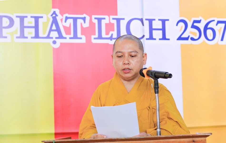 Đại đức Thích Quảng Pháp, báo cáo về An cư kiết hạ Phật lịch 2567