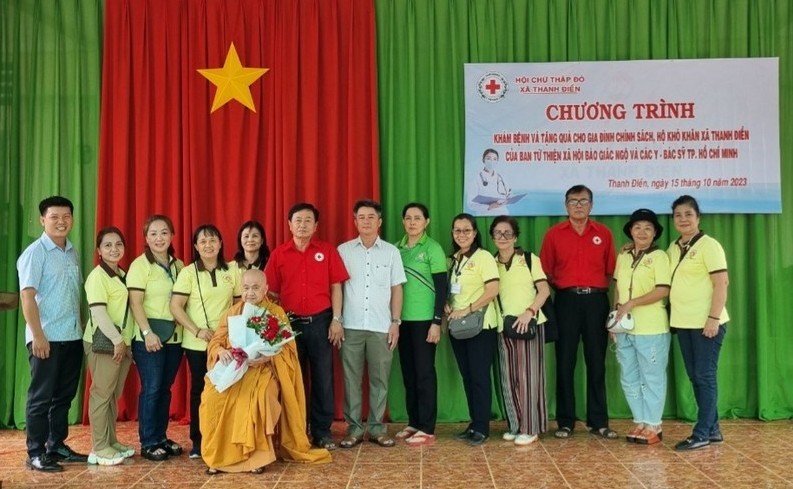 Hội Chữ thập đỏ X.Thanh Điền, H.Châu Thành, tỉnh Tây Ninh tri ân đến đoàn