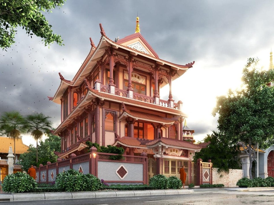 Mô hình xây dựng chùa Viên Minh Mô hình xây dựng chùa Viên Minh