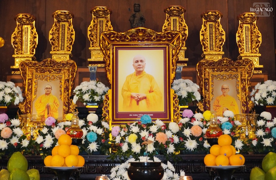 Di ảnh Đại lão Hòa thượng Thích Trí Quang được tôn trí tại Tổ đường chùa Ấn Quang
