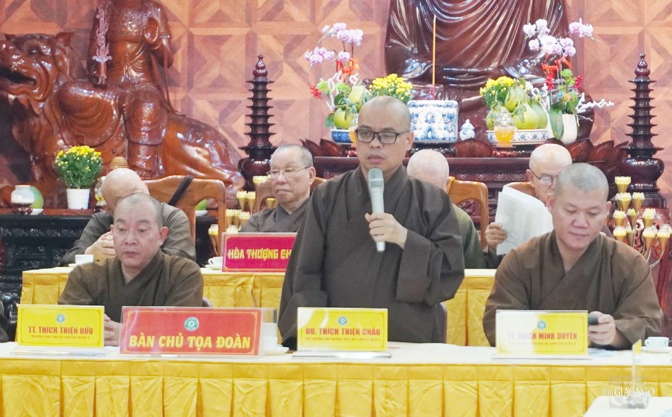 Đại đức Thích Thiện Châu, Phó Thường trực Ban Trị sự GHPGVN Q.3 lưu ý về hoạt động Tăng sự trên địa bàn quận Đại đức Thích Thiện Châu, Phó Thường trực Ban Trị sự GHPGVN Q.3 lưu ý về hoạt động Tăng sự trên địa bàn quận