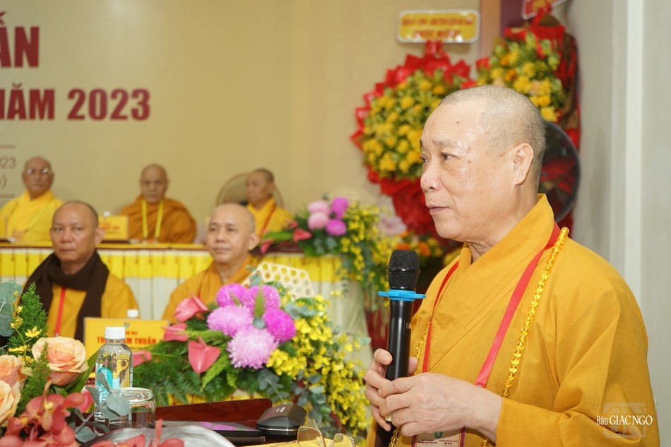 Hòa thượng Thích Bảo Nghiêm phát biểu khai mạc