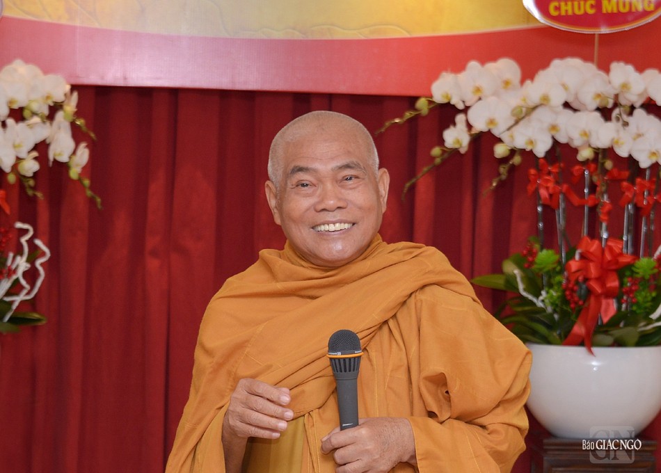 Hòa thượng Thích Giác Toàn phát biểu tại lễ kỷ niệm