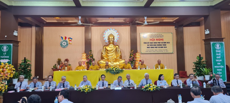 Hội nghị tổng kết diễn ra tại chùa Thiên Chánh Hội nghị tổng kết diễn ra tại chùa Thiên Chánh