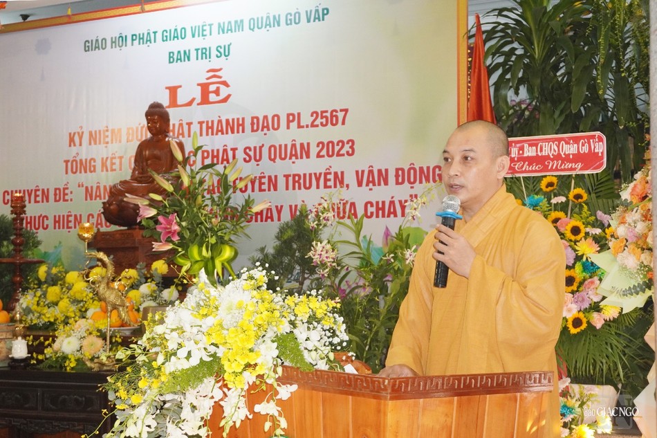 Đại đức Thích Quang Nghĩa, Chánh Thư ký Ban Trị sự GHPGVN Q.Gò Vấp báo cáo tổng kết hoạt động Phật sự và trình phương hướng hoạt động năm 2024 Đại đức Thích Quang Nghĩa, Chánh Thư ký Ban Trị sự GHPGVN Q.Gò Vấp báo cáo tổng kết hoạt động Phật sự và trình phương hướng hoạt động năm 2024