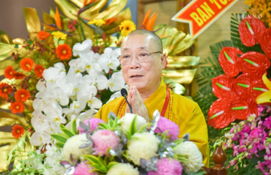 Hòa thượng Thích Bảo Nghiêm, Trưởng ban Tổ chức phát biểu khai mạc