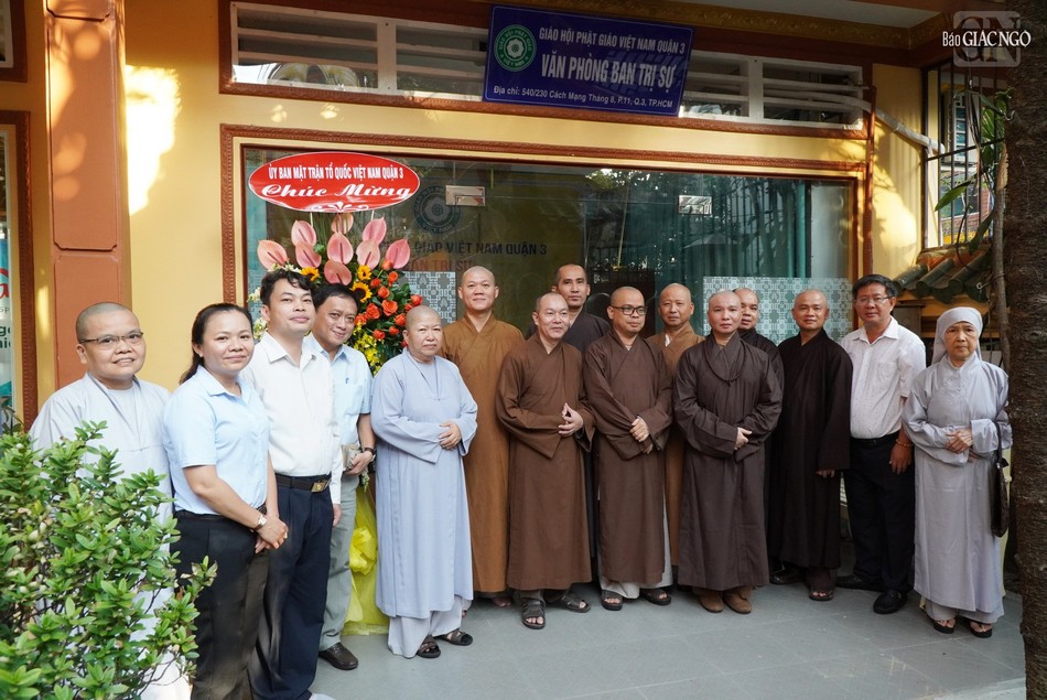Văn Phòng tạm của Ban Trị sự GHPGVN Q.3 đặt tại chùa Hưng Phước
