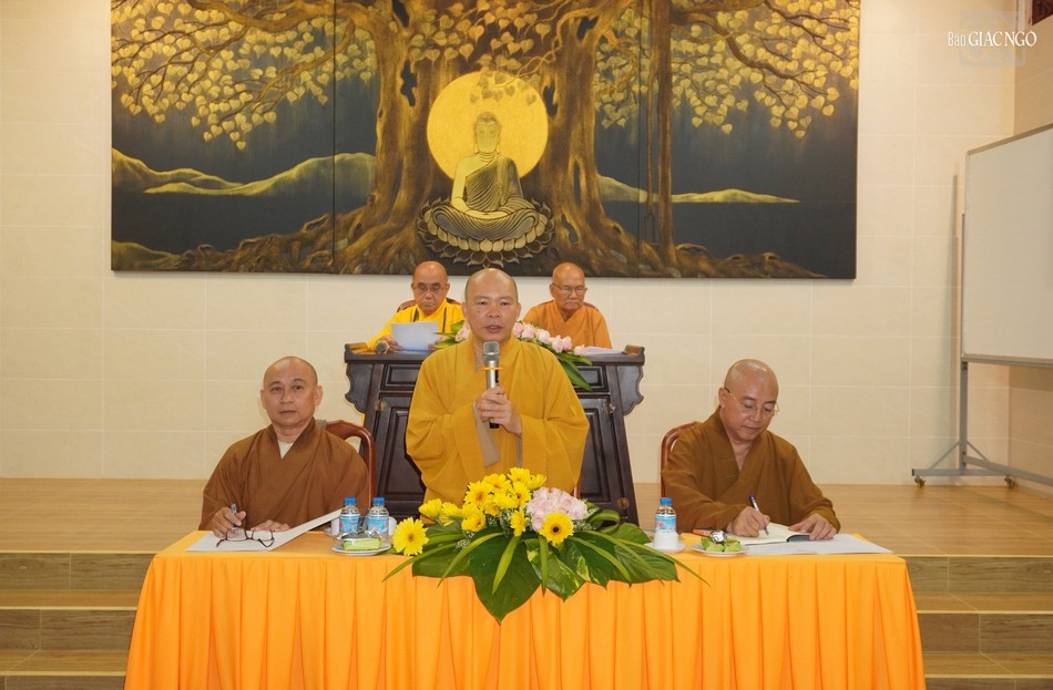 Thượng tọa Thích Trí Thường phát biểu khai mạc Thượng tọa Thích Trí Thường phát biểu khai mạc
