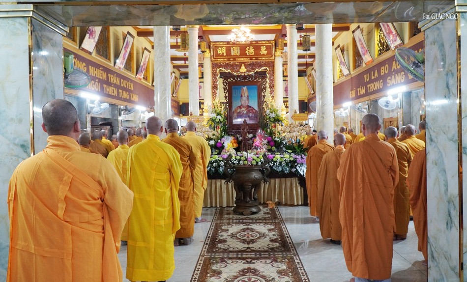 Trường hạ chùa Quảng Đức có 130 hành giả an cư