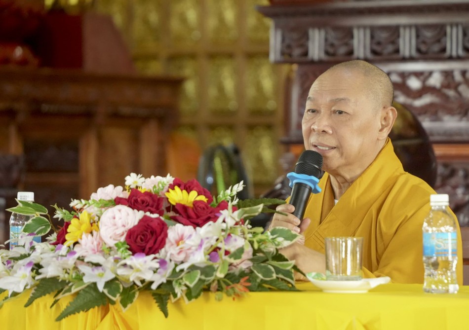 Hòa thượng Thích Từ Nghiêm thuyết giảng thời pháp đến Tăng Ni an cư tại Đắk Nông