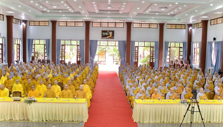 Theo đó, tổng số hành giả an cư năm nay trong toàn tỉnh Bình Định là 611 Tăng Ni với 14 trú xứ tổ chức An cư kiết hạ - Ảnh: Ban TT-TT Phật giáo tỉnh Bình Định