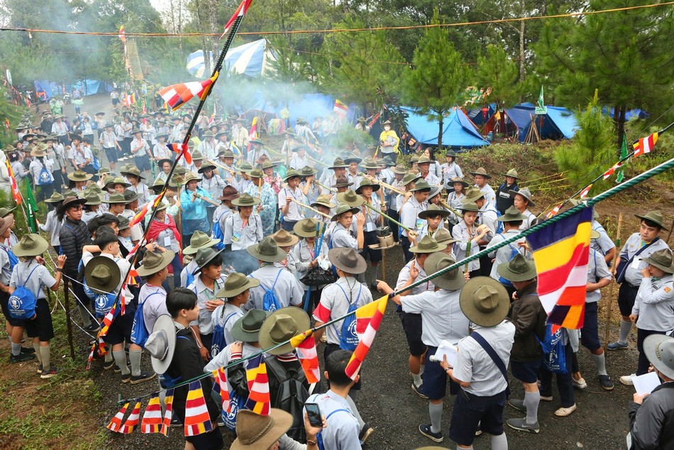 Thi nấu cơm bay - Ảnh: TT trại Lục Hòa III
