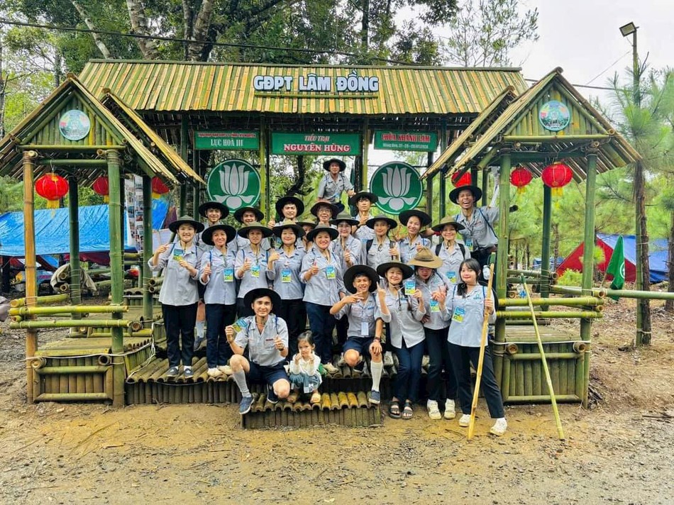Gia đình Phật tử tỉnh Lâm Đồng mang tên Nguyên Hùng - Ảnh: TT trại Lục Hòa III