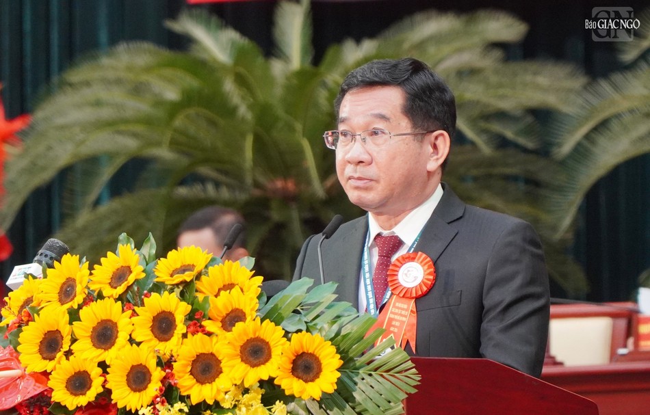 Ông Dương Ngọc Hải, Ủy viên Ban Thường vụ Thành ủy, Phó Chủ tịch Thường trực UBND TP.HCM, Trưởng ban Chỉ đạo Đại hội phát biểu khai mạc