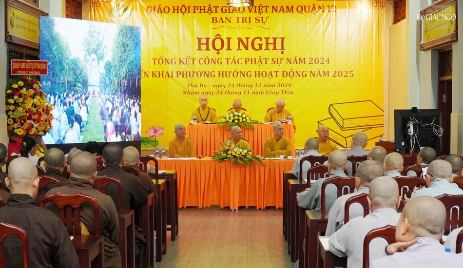 Xem video báo cáo tổng kết Phật sự năm 2024