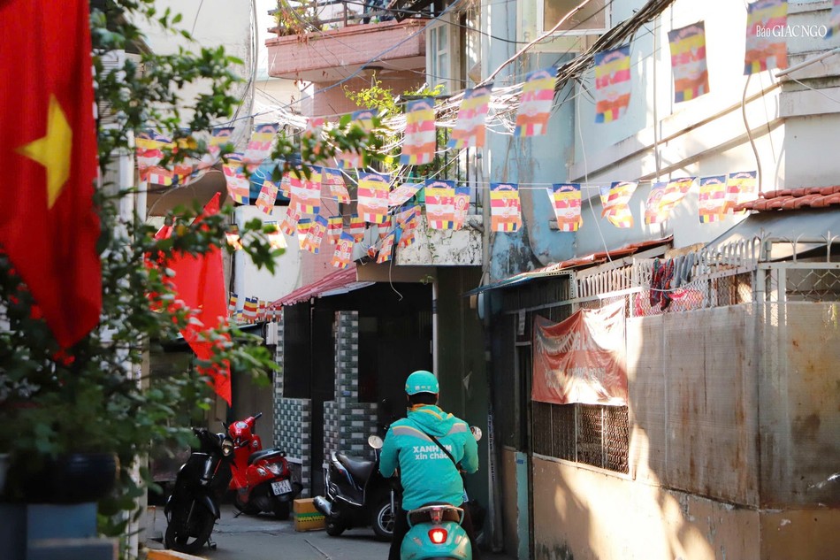 Hẻm 113 hân hoan đón mừng Phật đản