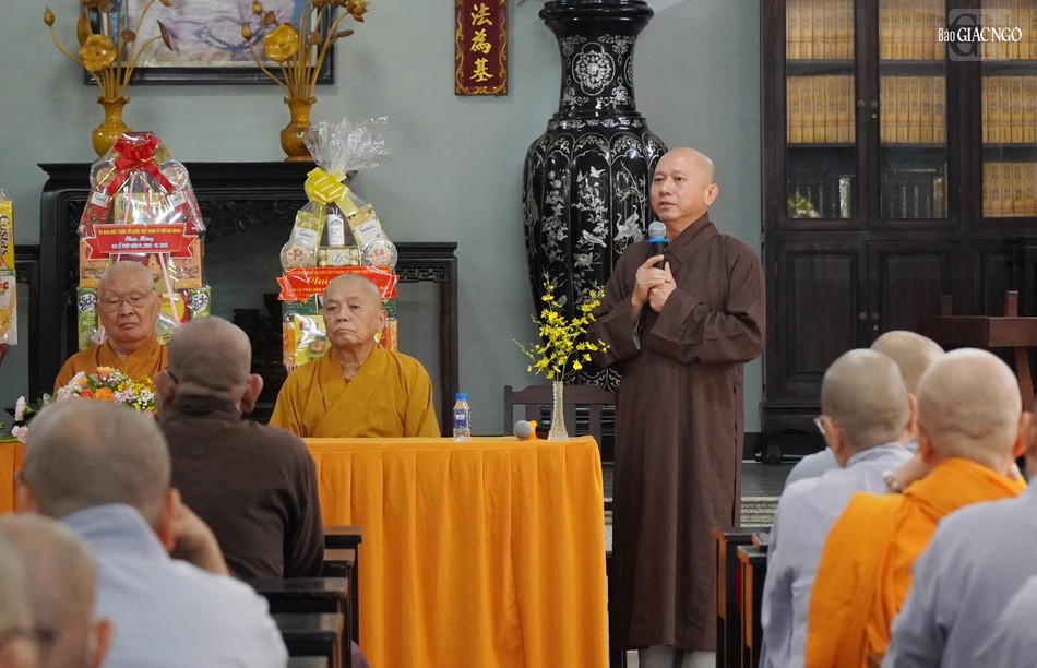 Thượng tọa Thích Tắc Bạch thông tin về kế hoạch an cư