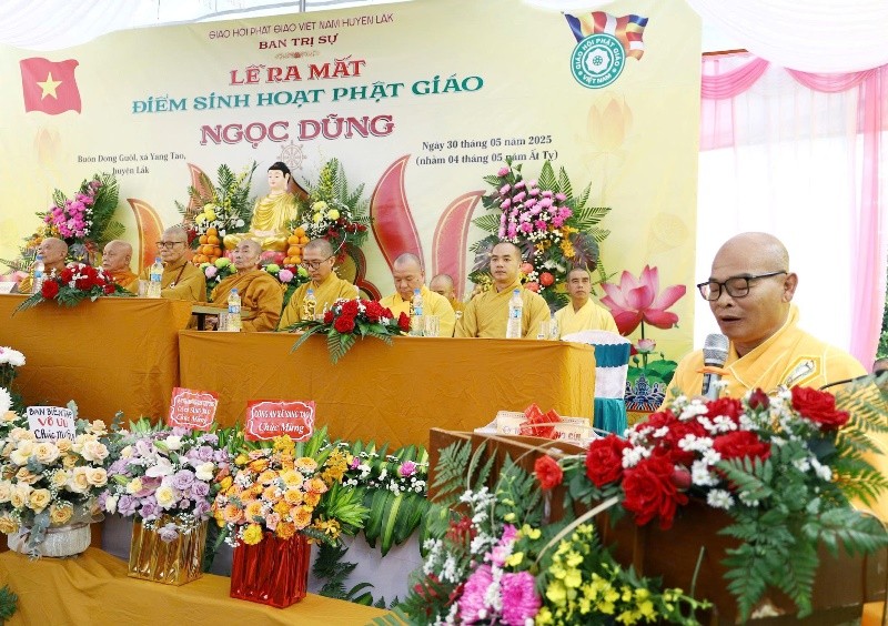 Đại đức Thích Nhuận Độ phát biểu khai mạc Đại đức Thích Nhuận Độ phát biểu khai mạc