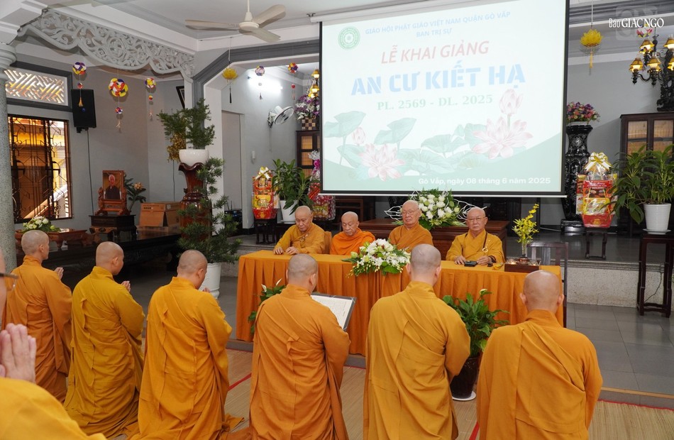 Tăng Ni Phật giáo Q.Gò Vấp bắt đầu mùa An cư kiết hạ Phật lịch 2569 Tăng Ni Phật giáo Q.Gò Vấp bắt đầu mùa An cư kiết hạ Phật lịch 2569