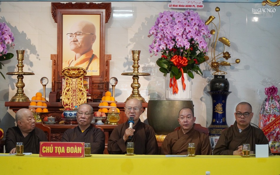 Hòa thượng Thích Thiện Ý, Cố vấn Ban Trị sự GHPGVN Q.3 tán thán các hoạt động Phật sự của Phật giáo quận Hòa thượng Thích Thiện Ý, Cố vấn Ban Trị sự GHPGVN Q.3 tán thán các hoạt động Phật sự của Phật giáo quận