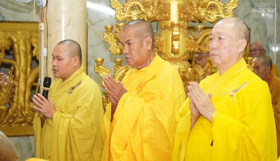 Trường hạ chùa Quảng Đức (P.Trung Mỹ Tây, TP.HCM) hiện có 120 vị, trong đó có 50 vị nội thiền