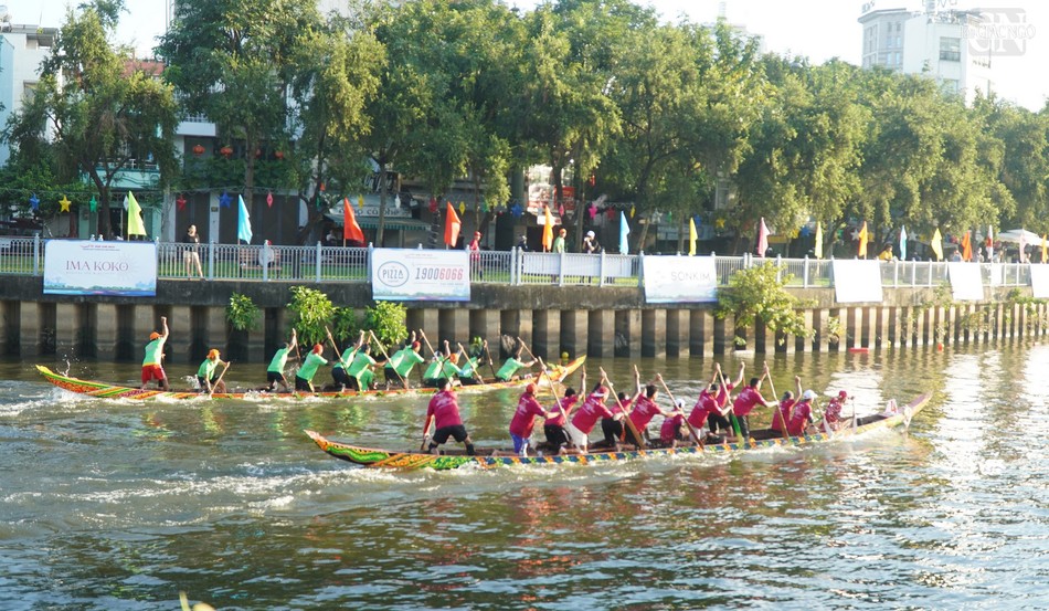 Ghe ngo có hình thù tựa con rắn Naga, mình thon, thoai thoải về phía trước, đầu uốn cong và hơi thấp hơn sau lái một chút, có nhiều khoang