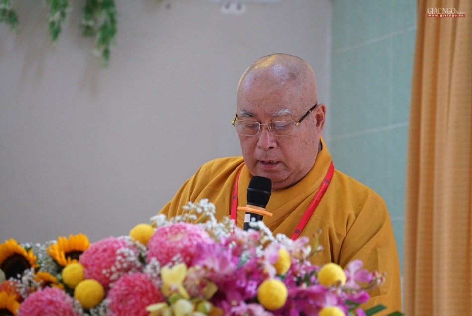 Hòa thượng Thích Huệ Minh phát biểu Hòa thượng Thích Huệ Minh phát biểu