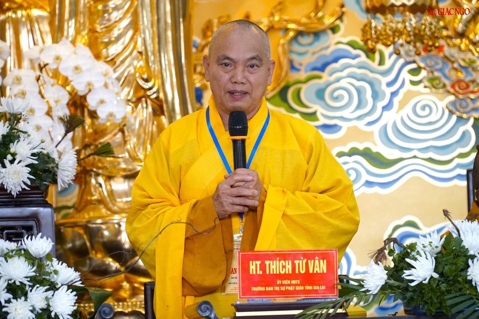 Hòa thượng Trưởng ban Tổ chức Đại hội ban đạo từ