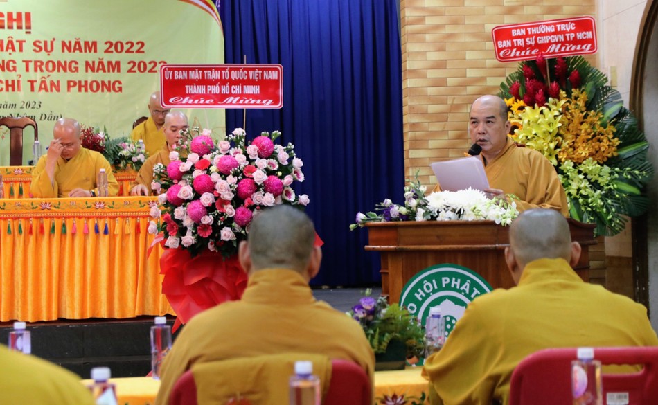 Thượng tọa Thích Truyền Cường phát biểu khai mạc Thượng tọa Thích Truyền Cường phát biểu khai mạc