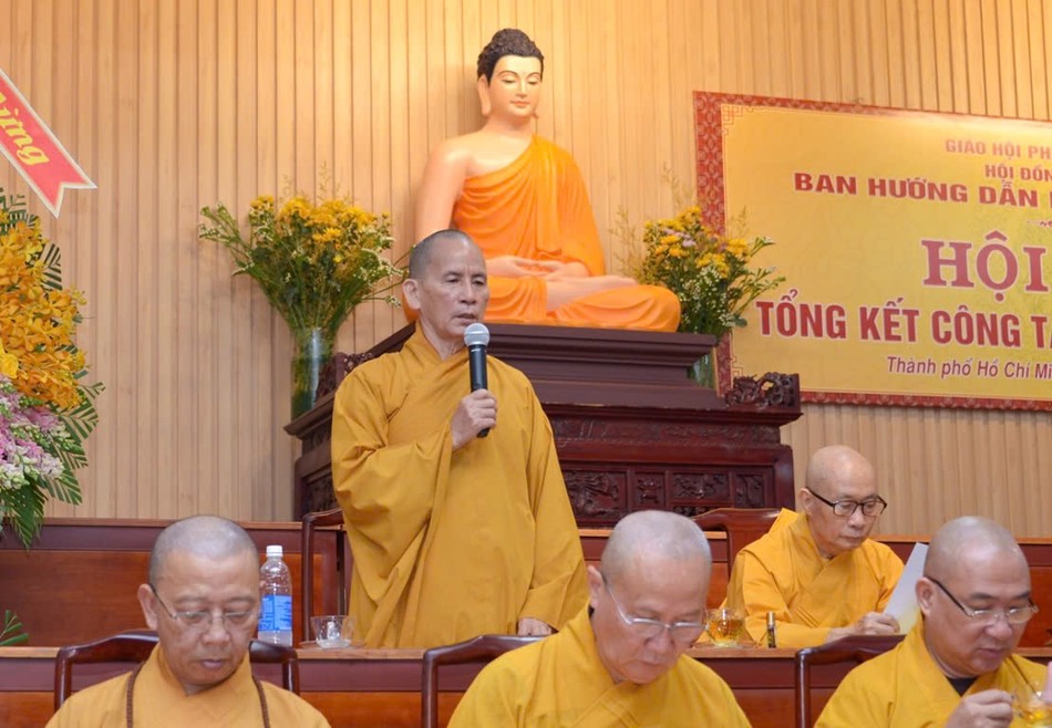 Hòa thượng Thích Thiện Thống phát biểu chỉ đạo Hòa thượng Thích Thiện Thống phát biểu chỉ đạo