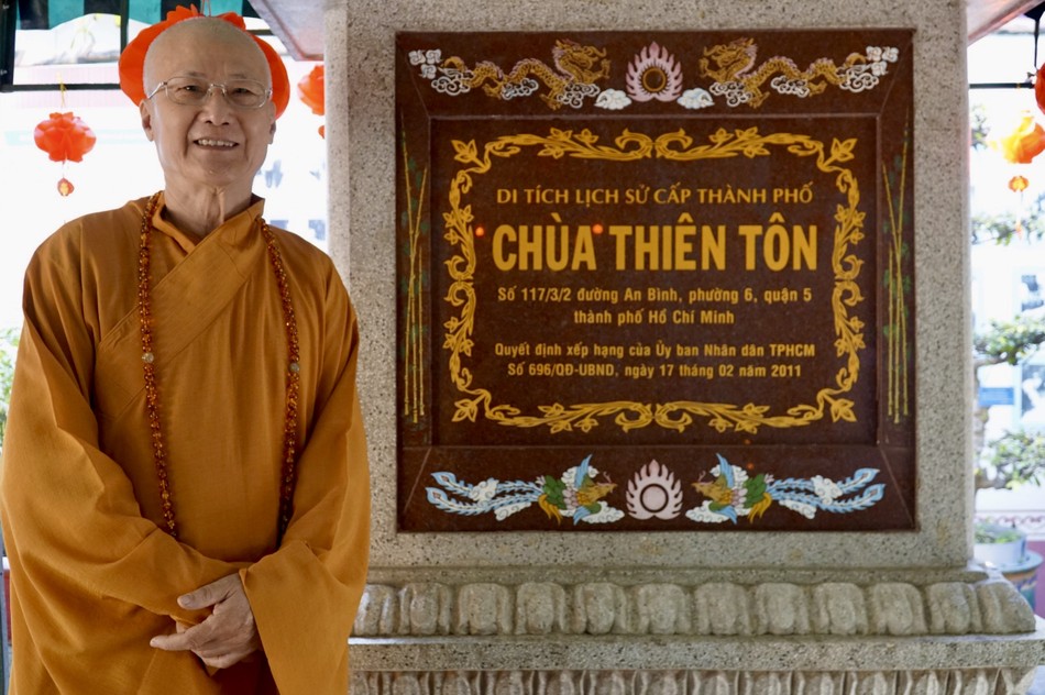 Chùa Thiên Tôn được công nhận Di tích lịch sử cấp Thành phố vào tháng 2-2011. Hiện nay do Hòa thượng Thích Chơn Không trụ trì Chùa Thiên Tôn được công nhận Di tích lịch sử cấp Thành phố vào tháng 2-2011. Hiện nay do Hòa thượng Thích Chơn Không trụ trì