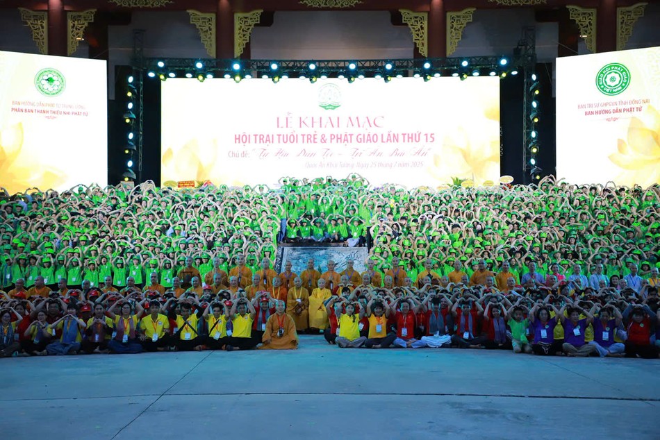 Hội trại Tuổi trẻ và Phật giáo lần thứ 15 với chủ đề Tự Hào dân tộc- Tri ân báo ân, diễn ra từ ngày 24-7 đến 27-7-2025, tại chùa Quốc Ân Khải Tường, tỉnh Đồng Nai Hội trại Tuổi trẻ và Phật giáo lần thứ 15 với chủ đề Tự Hào dân tộc- Tri ân báo ân, diễn ra từ ngày 24-7 đến 27-7-2025, tại chùa Quốc Ân Khải Tường, tỉnh Đồng Nai