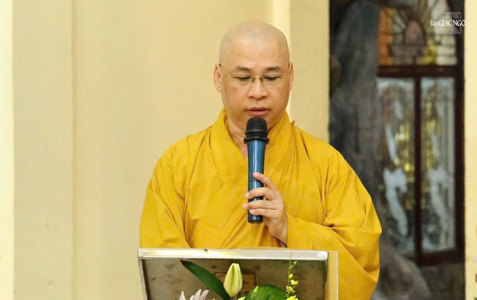 Thượng tọa Thích Minh Nhựt phát biểu khai mạc Thượng tọa Thích Minh Nhựt phát biểu khai mạc