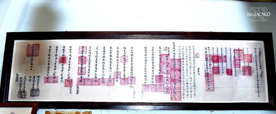 Bản các giới đàn tại tổ đình Trùng Khánh