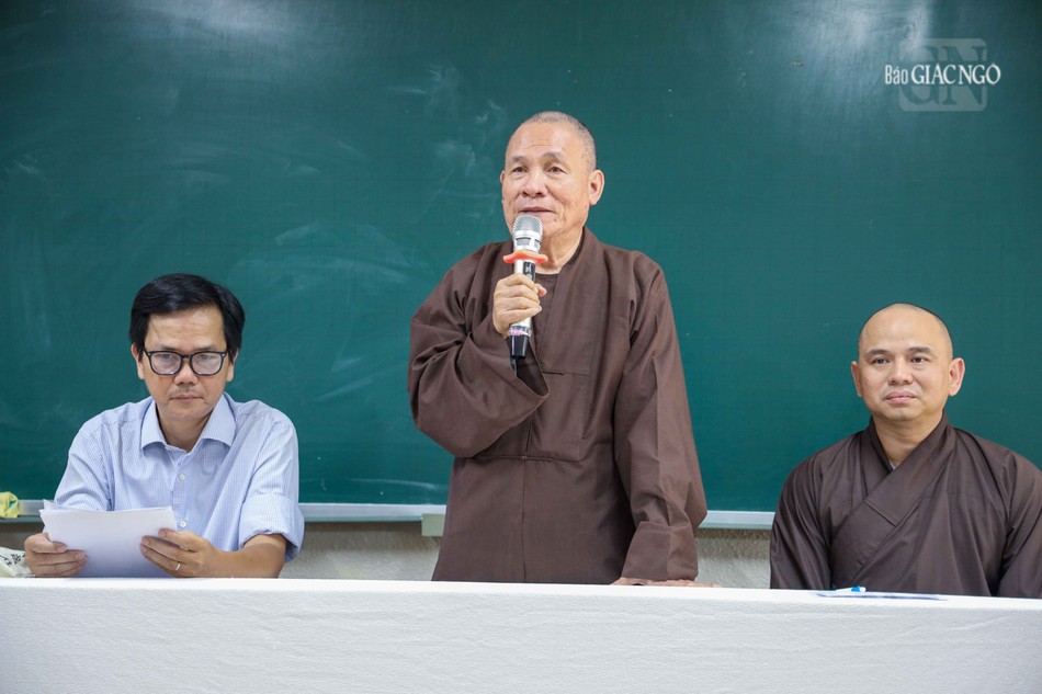 Hòa thượng Thích Nguyên Giác, Trưởng khoa Phật học Sanskrit phát biểu Hòa thượng Thích Nguyên Giác, Trưởng khoa Phật học Sanskrit phát biểu