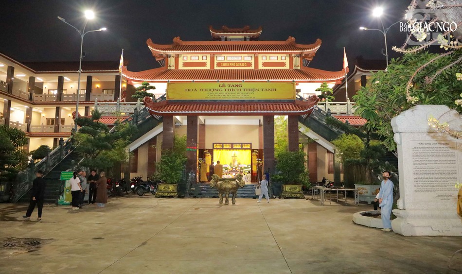 Lễ tang Trưởng lão Hòa thượng Thích Thiện Tánh tổ chức tại chùa Phổ Quang (số 21 Huỳnh Lan Khanh, P.Tân Sơn Hòa, TP.HCM)