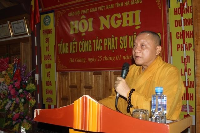 Hòa thượng Thích Gia Quang phát biểu khai mạc hội nghị Hòa thượng Thích Gia Quang phát biểu khai mạc hội nghị