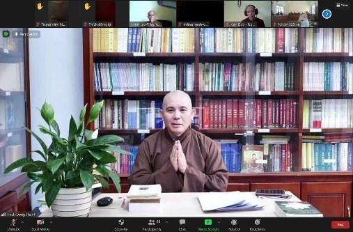 Thượng tọa Thích Đồng Thành giảng dạy trực tuyến Thượng tọa Thích Đồng Thành giảng dạy trực tuyến