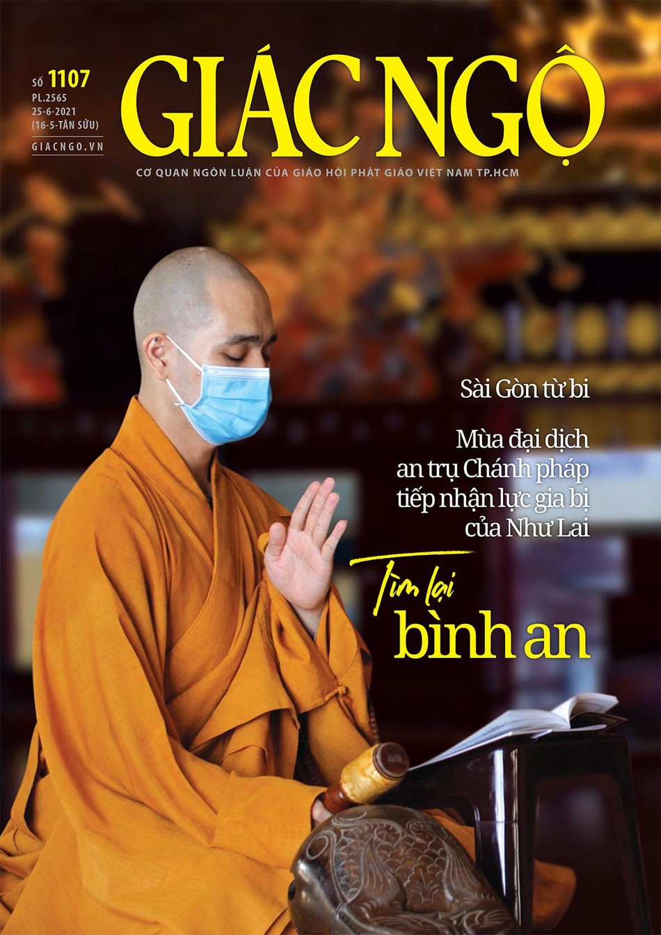 Bìa báo Giác Ngộ số 1107 - Mỹ thuật: Tống Viết Diễn