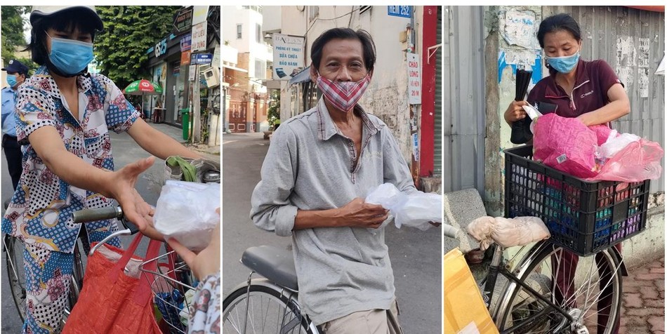 Những phần cơm chay nghĩa tình được trao tận tay bà con Những phần cơm chay nghĩa tình được trao tận tay bà con