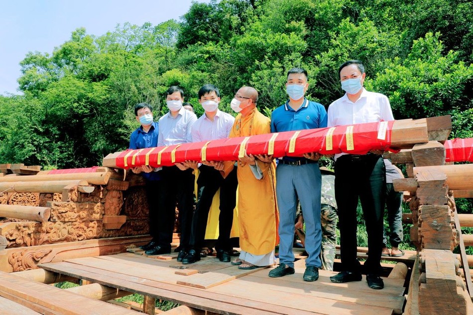Chính thức thượng lượng chùa Thượng - am Ngọa Vân, công trình được làm bằng gỗ với nguồn kinh phí khoảng 20 tỷ đồng