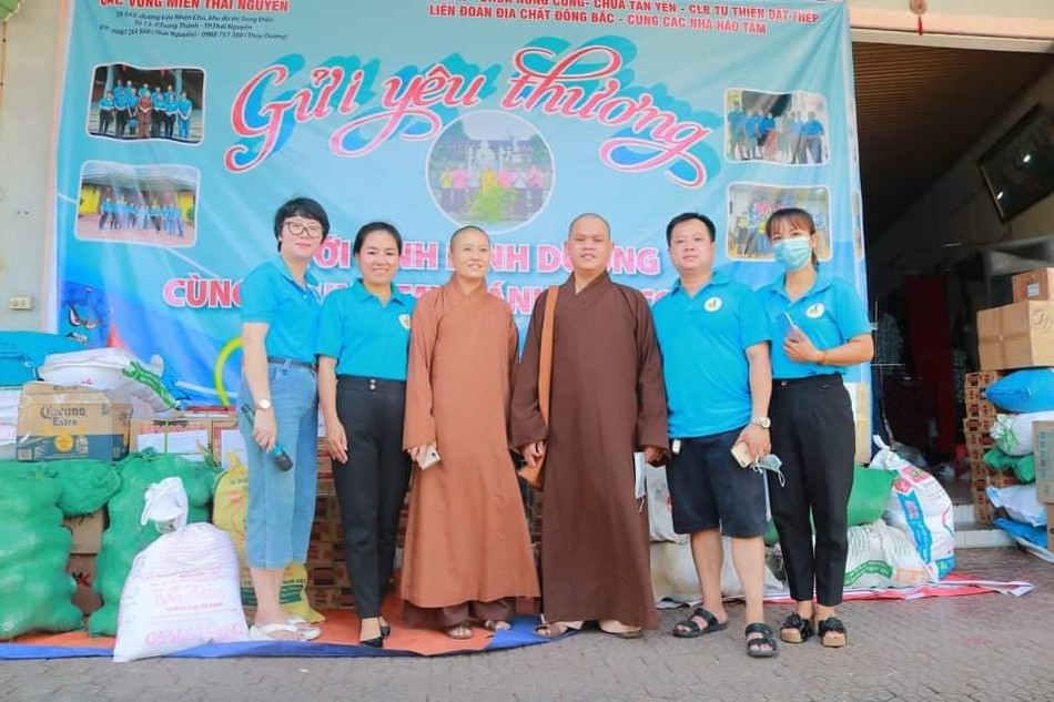 Chương trình &quot;Trao gửi yêu thương&quot; của các chùa ở tỉnh Thái Nguyên