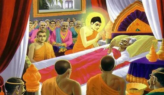 Đức Thế Tôn nói pháp cho Tịnh Phạn vương lúc nhà vua lâm bệnh Đức Thế Tôn nói pháp cho Tịnh Phạn vương lúc nhà vua lâm bệnh