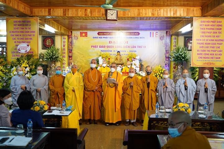 Tân Ban Trị sự Phật giáo quận Long Biên ra mắt và phát biểu nhận nhiệm vụ tại đại hội Tân Ban Trị sự Phật giáo quận Long Biên ra mắt và phát biểu nhận nhiệm vụ tại đại hội