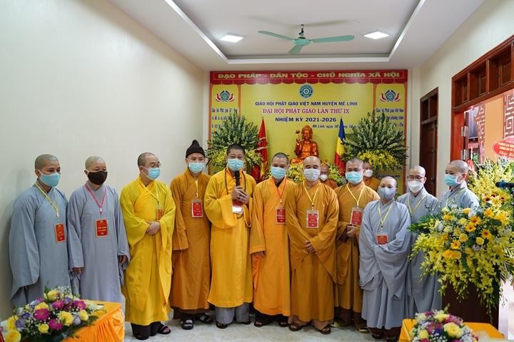 Tân Ban Trị sự Phật giáo huyện Mê Linh nhiệm kỳ 2021-2026 ra mắt đại hội Tân Ban Trị sự Phật giáo huyện Mê Linh nhiệm kỳ 2021-2026 ra mắt đại hội