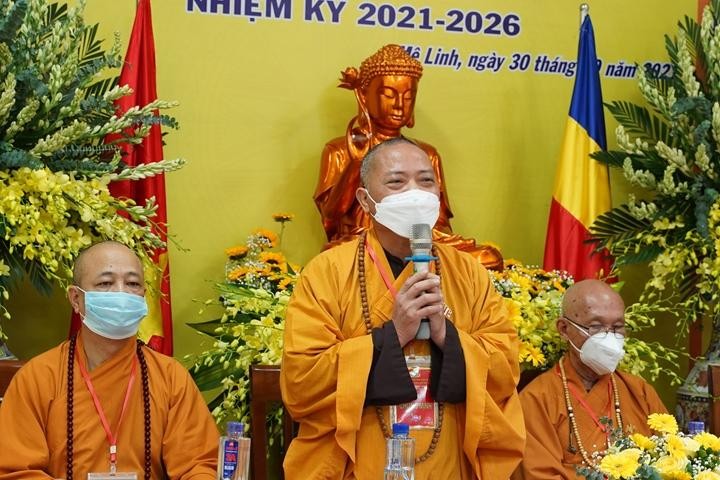 Thượng tọa Thích Minh Tuấn ban đạo từ Thượng tọa Thích Minh Tuấn ban đạo từ