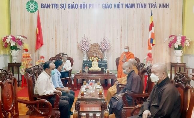 Quang cảnh buổi thăm, chúc mừng tại Ban Trị sự GHPGVN tỉnh Trà Vinh Quang cảnh buổi thăm, chúc mừng tại Ban Trị sự GHPGVN tỉnh Trà Vinh