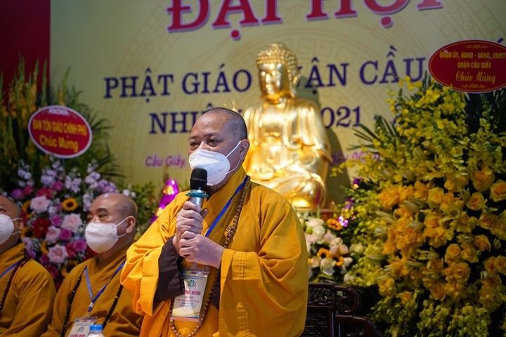 Thượng tọa Thích Minh Tuấn ban đạo từ Thượng tọa Thích Minh Tuấn ban đạo từ