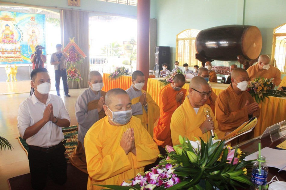 Tân Ban Trị sự Phật giáo TP.Hồng Ngự ra mắt và phát biểu nhận nhiệm vụ tại đại hội