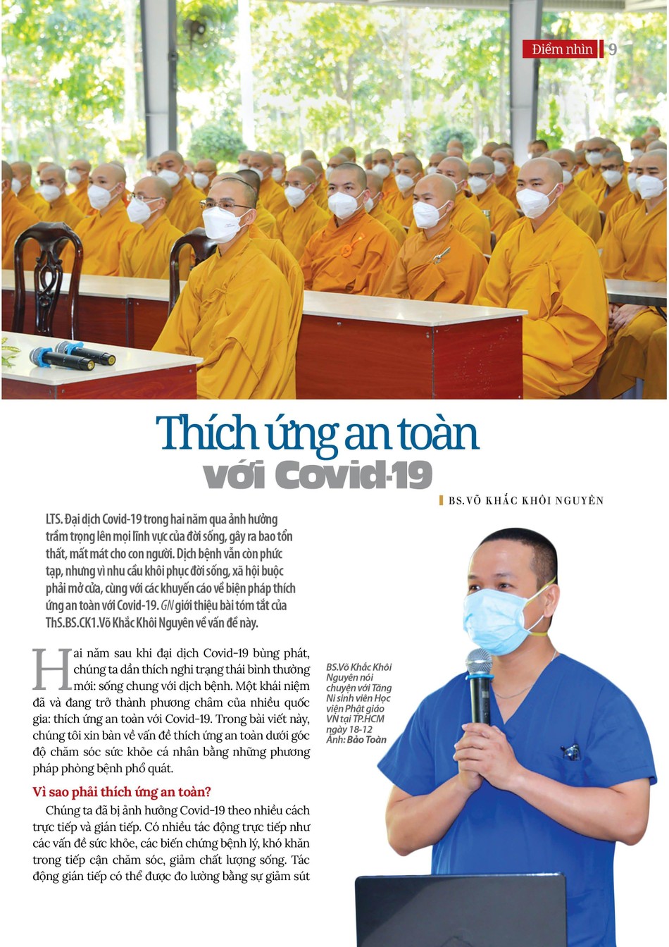 Bài trên Báo Giác Ngộ số 1133 - Thiết kế: Phòng Mỹ thuật BGN/Tống Viết Diễn